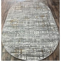 Турецкий ковер Antik 6088 Серый овал